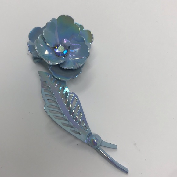 Vintage large flower brooches - Picture 12 of 13